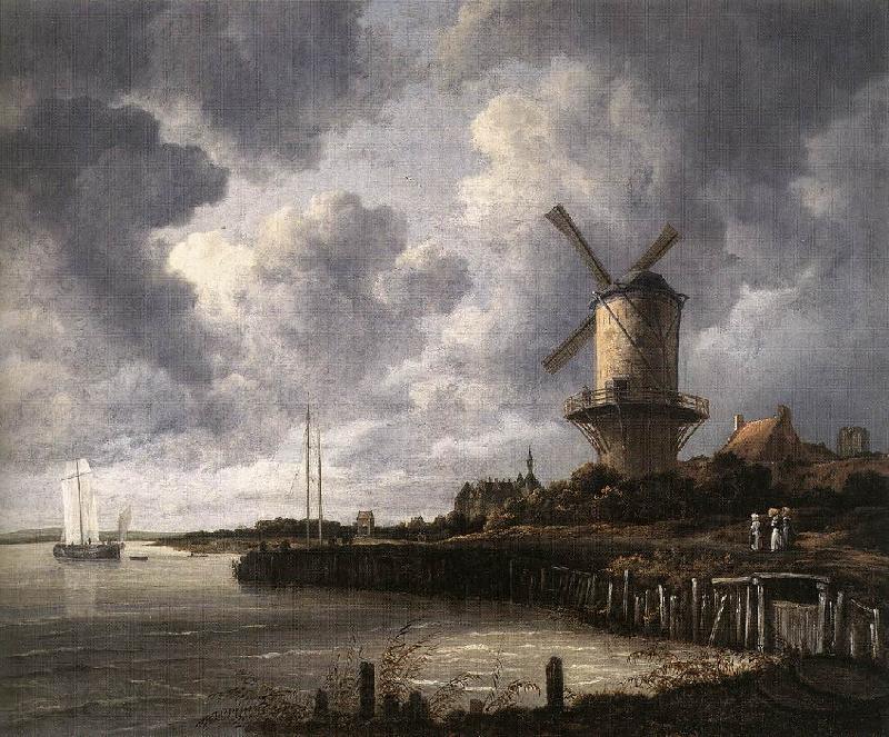 Jacob van Ruisdael The Windmill at Wijk bij Duurstede Spain oil painting art
